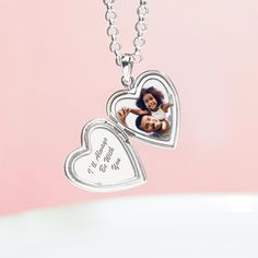 "Locket comes with laser engraved photo guaranteed to last a lifetime, as well as custom hand engraved initial. Choose between a heart or oval shape for a beautiful, and 100% custom product. Note: After placing your order you will receive an email with detailed instructions on how to upload your photos. Lockets all come with clear protective coverings for the photo on the inside. You can add hair to your locket by removing the plastic inserts then inserting them back. Your locket can have a pict Sterling Silver Locket Necklace, Diamond Locket, Fingerprint Necklace, Dainty Initial Necklace, Engraved Initials, Fingerprint Jewelry, Heart Locket Necklace, Photo Engraving, Heart Shaped Diamond