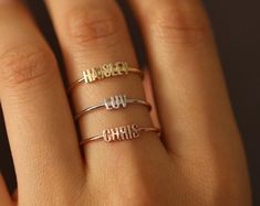 14k solid gold stack ring stack ring solid gold bead ring | Etsy Stackable 14k Gold Initial Promise Ring, 14k Gold Stackable Initial Promise Ring, Silver 14k Gold Stackable Initial Ring, Sterling Silver Stackable Initial Ring, Dainty 14k Gold Stackable Initial Ring, Stackable Sterling Silver Initial Ring In Yellow Gold, Stackable Initial Ring In Yellow Gold And Sterling Silver, Yellow Gold Stackable Initial Ring In Sterling Silver, Yellow Gold Sterling Silver Stackable Initial Ring