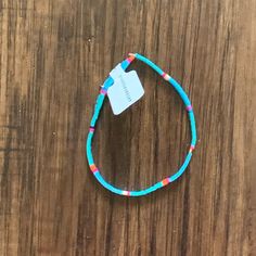 Anthropologie Stretch Bracelet Blue Summer Friendship Bracelets For Everyday, Blue Summer Friendship Bracelets, Blue Summer Friendship Bracelet, Bohemian Blue Stretch Bracelet For Everyday, Blue Bohemian Stretch Bracelet For Summer, Bohemian Blue Stretch Bracelet For Summer, Casual Light Blue Everyday Jewelry, Trendy Blue Stretch Bracelet For Vacation, Casual Blue Stretch Bracelet For Everyday