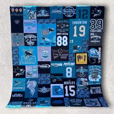 Turn your old t-shirts into a beautiful quilt! These memory blankets can be made with just a few shirts to create a wall hanging or many shirts to create a perfectly cozy quilt blanket. ♥ BE SURE TO COUNT YOUR TSHIRTS! This will help determine the size and price of your quilt. Read on below for all the details! THIS LISTING IS FOR A RESERVATION DEPOSIT TO CREATE A TSHIRT QUILT. ♥ PLACING YOUR ORDER Place your deposit order. I will be in touch to discuss the details of your quilt, like size and c Memory Blankets, Memory Blanket, Tshirt Blanket, Tshirt Quilt, Style Tshirt, Custom Tshirt, Cozy Quilts, Fusible Interfacing, Memory Quilt