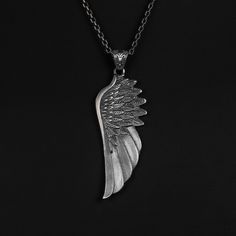 These 925K Sterling Silver Angel Wings Necklace photos are taken with original and every item has handmade engraving details. It's very elegant and classy for everyday use but also can be preferred as a gift for friends and family for an eternal memorial. *  Item Details * Gender : Male / Female * Material : 925 Sterling Silver * Pendant Diameter : 4.30 x 2.15 cm (1.37 x 1.06 inc) * Bail With : Suitable for up to 3.00 mm Chain * Pendant Weight : 12.75 Grams * Chain Thickness : 0.15 cm -( 0.06 in Classic Antique Silver Sterling Silver Necklaces, Classic Antique Silver Sterling Silver Necklace, Classic Silver Etched Necklace, Classic Handmade Silver Necklaces, Classic Sterling Silver Necklace For Memorial, Handmade Sterling Silver Memorial Necklace, Handmade Sterling Silver Necklace For Memorial, Silver Engraved Necklace For Memorial, Engraved Silver Necklace For Memorial