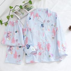 The Spring Fruits and Flowers Original Pajamas Spring Fruits, Ladies Pajamas, Lounging Outfit, Cotton Pajama Set Women, Spring Fruit, Fruits And Flowers, Cotton Pajamas Women, Comfy Sets, Summer Pajamas