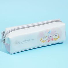 Use this cute pencil case to bring your pens, markers, highlighters, and other things for school. It showcases prints of Kirby and Waddle Dee playing around together! This zippered pencil case is what you need to keep your writing tools organized. Made from synthetic leather Cute White Pencil Case For Study, White Pencil Case For Back To School, White Pencil Case With Pen Holders, Back To School White Pencil Case With Pen Holders, White Stationery Zipper Pouch For Study, White Stationery With Pen Slots For Everyday Use, White Stationery With Pen Slots, Cute Pencil Case With Pen Slots For Study, Cute White Pencil Case For Back To School