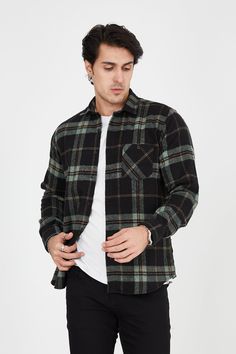 Unisex Oversized Green Plaid Lumberjack Jacket Shirt for Winter is the perfect addition to your winter wardrobe. Made from high-quality materials, this jacket is designed to keep you warm and cozy during even the coldest days. With its classic lumberjack style, this jacket features a bold orange color that will make a statement wherever you go. The oversized fit provides ample room for layering, making it ideal for wearing over thick sweaters or warm hoodies. Whether you're running errands, head Black Winter Flannel Shirt With Pockets, Black Flannel Shirt With Pockets For Winter, Collared Shacket For Winter Streetwear, Long Sleeve Flannel Shirt For Outdoor, Casual Long Sleeve Shacket For Outdoor, Winter Button-up Shacket For Streetwear, Button-up Shacket For Winter Streetwear, Casual Winter Shacket For Streetwear, Casual Shacket For Winter Streetwear