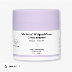 New In Box Lala Retro Whipped Cream Moisturizer With Ceramides Skincare Drunk Elephant, Lala Retro Whipped Cream, Elephant Skincare, Drunk Elephant Skincare, Christmas Shopping List, Travel Skincare, Cream Moisturizer, Makeup Samples, Overnight Mask