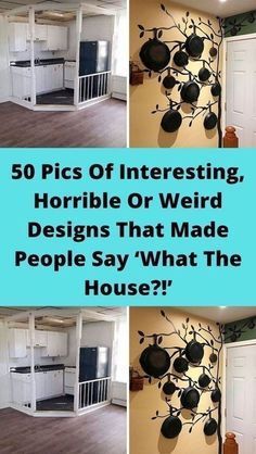 there are pictures of the inside of a house