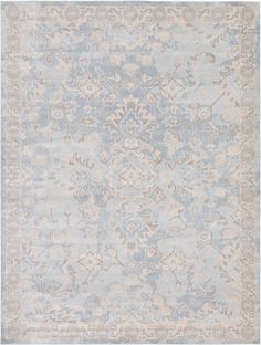 Unique Loom Paris Willow Machine Made Border Rug Light Blue Rug Flooring, Winter Living Room, Spring Floral Arrangements, Light Blue Rug, Orchid Arrangements, Christmas Living Rooms, Light Blue Area Rug, Gold Designs