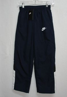 New With Tags Nike Navy Blue White Swoosh Gym Pants. Boy's Size Small 26x23. Lined. Drawstring & Elastic in Waist. Pockets Style 728284-453 Measures: Waist 26 in.                   Length 23 in. Gym Track, Cute Pajama Sets, Gym Pants, Cute Pajamas, Pajama Sets, New Nike, Track Pants, Pajama Set, Blue White