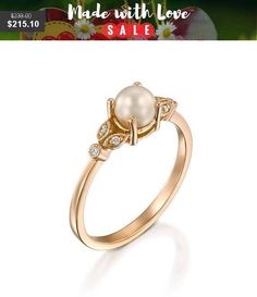 Luxury Gold Diamond Ring For Wedding, Luxury Gold Diamond Wedding Ring, Elegant Diamond Pearl Promise Ring, Elegant Diamond Pearl Ring For Promise, Elegant Diamond White Pearl Wedding Ring, Elegant Pearl Ring With Center Stone For Promise, Elegant Rings With Rose Cut Diamonds, Elegant Pearl Promise Ring With Center Stone, Luxury Diamond Ring With Elegant Design For Anniversary