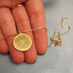 14k Solid Gold - Allah Necklace - Arabic Necklace - Islamic Jewelry - Arabic Jewerly Gift - Arabic Pendant - Islamic Necklace - Allah Symbol . . . . . . . . . . . . . . . . . . . . . . . . . . . . . . . . . . . . . . . . . . . . . . . . . . . . . . Looking for a thoughtful gift for your loved one? You will love this high quality 14k solid gold Allah necklace. This is a perfect gift for your girlfriend or wife. This lovely 14k solid gold Arabic necklace is made to order. Purchase one for your mom Spiritual Brass Jewelry For Commemoration, Traditional Yellow Gold Personalized Jewelry, Traditional Personalized Yellow Gold Jewelry, Personalized Vintage Gold Plated Jewelry, Personalized Vintage Gold-plated Jewelry, Traditional Gold Jewelry For Commemoration, 14k Gold Coin Jewelry For Commemoration, Silver Nameplate Necklace Stamped 14k, Heirloom Yellow Gold Necklace With Hallmarks