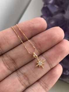 North Star Necklace, Necklace Stack, Pretty Jewelry Necklaces, Necklace Size, Girly Jewelry