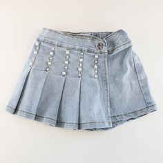 Summer Mini Skirt Skort In Medium Wash, Y2k Style Bottoms For School In Spring, Denim Blue Pleated Mini Skirt For Summer, Medium Wash Mini Skirt For Summer In Y2k Style, Short Denim Blue Skort For Spring, Medium Wash Mini Skirt In Y2k Style For Summer, Summer Mini Skort In Medium Wash, Y2k Style Medium Wash Mini Skirt For Summer, Summer Medium Wash Mini Skort