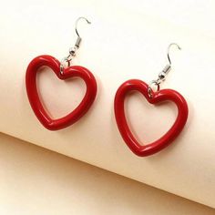 Heart Dangle Earrings Color: Red | Silver Approximate Size Length: 2.0" Width: 1.25" Material: Resin | Acrylic | Alloy Hypoallergenic Lead And Nickel Free Comes With Extra Silicone Backs To Guard Against Loss Arrives In Organza Gift Bag New To Poshmark? Enter Code Jdawnmarie And Automatically Receive $10 Off Your First Purchase! No Purchase Necessary Now. The Offer Is A Thanks From Poshmark And Is Valid For Your Future Purchase. No Expiration Date: You Just Bank It! Relax~ 2000+ Sales So Shop Wi Red Heart Earrings, Heart Earring, Resin Acrylic, Heart Dangle Earrings, Heart Shaped Earrings, Sapphire Bracelet, Beaded Hoops, Color Rojo, Pearl Choker