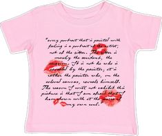 Pink Tee, Original Design, Cotton Tee, Original Designs, Screen Printing, Kiss, Print Design, Screen, The Originals