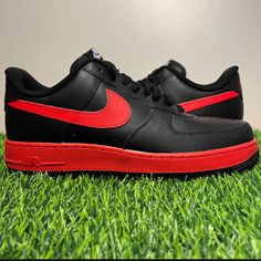 Nike Air Force 1 Low Nike By You Id Black Red Bred Wmns Women’s Size 10 Sneakers Aq3778-994. Only Tried On And In Pristine Condition. Women’s Size 10 Which Is Equivalent To A Men’s Size 8.5. Sick Pair Of Kicks! Red Nike Air Force 1 Casual With Cushioned Footbed, Nike Air Force 1 With Red Sole For Streetwear, Casual Red Nike Air Force 1 With Cushioned Footbed, Red Casual Nike Air Force 1 With Cushioned Footbed, Custom Black Casual Sneakers With Red Sole, Casual Black Custom Sneakers With Red Sole, Bold Black Sneakers For Streetwear, Casual Red Nike Air Force 1, Casual Sneakers With Red Accents For Streetwear