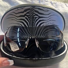 Excellent Condition With Case 2000s Sunglasses, Vintage Roberto Cavalli, Robert Cavalli, Havana Cat, Roberto Cavalli Sunglasses, Gold Aviator Sunglasses, Rose Gold Sunglasses, Blue Sunglasses, Shield Sunglasses