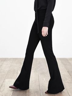 Sloan-Fit Black Flare | Banana Republic Black Flare, Stitch Fix, Bell Bottom Jeans, Banana Republic, Stretch Fabric, Outfit Inspirations, Jumpsuit, Style Inspiration, Clothes