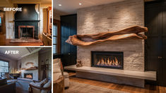 Linear Fireplace Ideas inspired by MagikFlame. Fireplace simulation only. Actual appearance, performance may vary. Fireplace Makeover Ideas, Linear Fireplaces, Fireplace Design Ideas, Plan For Success