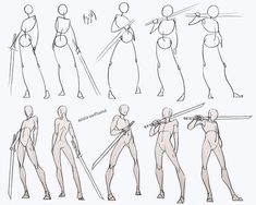 Poses With Swords Standing, How To Draw Manga Bodies, Greatsword Pose Reference, Warrior Poses Drawing, Girl Holding Swords Reference Drawing, Pose With Swords Pose, Pose Reference Swordman Female, Warrior Poses References, Man Holding Swords Reference Drawing