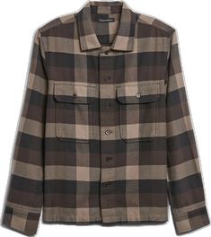 Classic Button-up Flannel Shirt For Fall, Relaxed Fit Flannel Shirt With Spread Collar For Fall, Relaxed Fit Flannel Shirt For Workwear In Fall, Cotton Shacket For Fall, Fall Cotton Shacket, Collared Cotton Shacket For Fall, Plaid Outerwear With Pockets And Spread Collar, Classic Button-up Fall Flannel Shirt, Classic Shirt With Patch Pockets For Fall