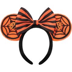 PRICES MAY VARY. 🎃【Spooky and Cute Halloween Ears】Be dazzled with this Halloween mouse ears Headband! This Halloween ears is done up in classic orange and black Halloween colors. With shiny pumpkin face,spiderwebs and silk striped bow, this Halloween headband is fulled of spooky and cute vibes. Definitely more of a treat than a trick! 👻【Hand-sewn &Thick Mouse Ears】The edge of our ears are sewn with strong threads, as most other mouse ears are not. This makes our ears are not easy to be ripped. Halloween Ears Headband Hair Accessories, Halloween Headband With Ears, Halloween Cat Ears Headpiece, Halloween Cat Ears Costume Hats, Halloween Cat Ears Costume Headpiece, Halloween Costume Cat Ears Headpiece, Halloween Costume Accessories With Ears, Halloween Cat Ears Hair Accessories For Costume Party, Halloween Costume Party Cat Ears Hair Accessories