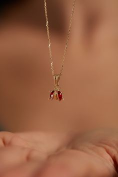 ◾14k Solid Gold Ladybug Necklace for Women, Good Luck Charm ,Dainty Layering Necklace, Minimal Everyday Jewelry, Animal Necklace for Women Symbol of Luck and Beauty; 14k ladybug necklace is not only a fashionable accessory but also carries symbolic meanings associated with good luck, protection, and positive energy. It can be a charming and meaningful piece of jewelry to wear or gift to someone special ◾Made to order.◾ * Raw Material: 100% 14K Solid Gold * Gold Color selection: Yellow Gold, Rose Simple Pretty Jewelry, Real Gold Jewelry For Women, Necklace With Meaning, Classy Jewelry Necklaces, Jewelry Delicate, Yellow Gold Accessories, Special Necklace Unique, Jewelry Long Necklace, Symbolic Necklaces