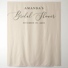 a wedding banner with the words amanda's bridal flowers written on it in black ink