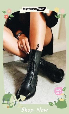 Round Toe Lace Up Martin Boots Friday Christmas, Handcrafted Boots, Brogue Boots, Leather Brogues, Round Toe Shoes, Timberlands, Martin Boots, Boots Fall, Rubber Heels