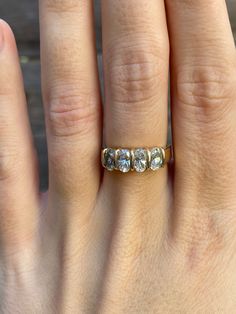 Total Weight: 3.4 grams Size: 6.5 Band Width: 2.8-4mm  Cubic Zirconia: 6x3.5mm Condition: In great condition showing little wear with no damage.  All gold has been thoroughly checked with an Olympus XRF spectrometer. It is guaranteed 14k gold.  All our jewelry is properly washed and disinfected to ensure customers get clean items with every order.  Returns accepted but may be subjected to a restock fee.  Please message with any questions:) Oval Lab Grown Diamond Ring For Anniversary, Oval Lab Grown Diamond Ring With Vs Clarity, Oval Lab-grown Diamond Ring With Vs Clarity, Diamond White Oval Rings With Vs Clarity, Oval Diamond White Rings With Vs Clarity, Classic Marquise Cut Lab Grown Diamond Jewelry, Gold Lab Grown Diamond Rings For Anniversary, Gold Lab-grown Diamond Ring For Anniversary, Classic Lab Grown Diamond Jewelry For Anniversary