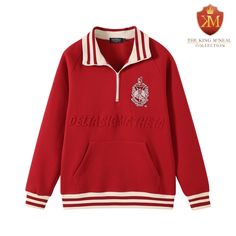 This Delta Quarter Zip Sweatshirt is the perfect balance of form and function. Crafted from high-quality materials, it's unisex size for a comfortable and fit. With an embroidered crest logo and embossed logo, it features the comfort and style of knit ribbing. Perfect for any occasion. Knit Ribbing, Crest Logo, Quarter Zip Sweatshirt, Embossed Logo, Zip Sweatshirt, Quarter Zip, ? Logo, Knitting, Sweatshirts