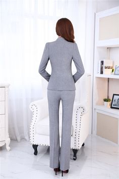 This women's jacket and pant suit set is one important staple for creating an additional style variant at your business meetings and formal events. The blend of eye-catching solid color and outstanding design will give a stylish smart look. To provide a perfect fashion experience, designers have used good quality broadcloth fabric in this suit set.

Specifications
Brand Name: GeraldBlack
Material: Cotton
Material: Polyester
Material: Microfiber
Material Composition: Blazer+Microfiber
Clothing Le Winter Business Blazer, Office Lady Style Long Sleeve Suits For Business Meetings, Fall Blazer For Business Meetings, Long Sleeve Office Lady Sets For Business Meetings, Fall Office Lady Blazer For Business Meetings, Fitted Office Lady Pantsuit For Business Meetings, Tailored Long Sleeve Professional Pantsuit, Professional Pantsuit With Suit Collar For Fall, Professional Fall Pantsuit With Suit Collar