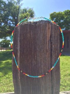 Beaded Choker - Choker Necklace - Western Choker - Boho Choker - Choker - Choker Necklace - Adjustable - - Sarape beaded choker. This is adjustable. Simple but I like the style it gives with my western outfit. Perfect for this summer. Super light. 14 inch long Contact me for any questions. Follow me on Instagram & Facebook for updates and the occasional promo code @thebijouxfab Western Jewelry Necklace, Turquoise Jewelry Western, Kalung Choker, Summer Choker, Turquoise Stone Jewelry, Extra Long Earrings, Country Jewelry, Western Necklaces, Hair Accessories Boho