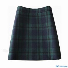 Orcajump - High-waisted Plaid Skirt: Short-Length Casual A-line Skirt Casual A-line Plaid Skirt, Elegant Knee-length Plaid Skirt, Cheap Short-length Plaid Bottoms, High Waisted Plaid Skirt, Retro Plaid Short-length Bottoms, Retro Plaid Lined Skirt, Skirt Short, Plaid Skirt, Plaid Skirts