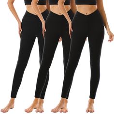 PRICES MAY VARY. 92% Polyester, 8% Spandex ▶️【CROSS WAIST DESIGN】:New product in 2022-Are you still wearing regular leggings? Don't miss our new Scrunch Crossover Leggings!Criss cross waist leggings for women looks super slim, tummy control wide waistband to contour your curves and hides your chunk, squat proof to give supportive ribbed wide waistband without slipping. ▶️【BUTTERY SOFT】:You will love our leggings once you put them on and experience a perfect combination of softness and stretchine Running Yoga Pants, Bra Tank, High Waist Fashion, Workout Running, Leggings For Women, Athletic Running, Running Leggings, Soft Leggings, Exercise Fitness