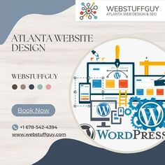 an image of a website design with the wordpress plugins logo on it and other web elements