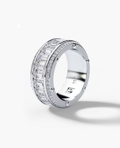 Introducing a masterpiece of high jewelry artistry: our exquisite ring adorned with natural white diamonds. Meticulously crafted by Rockford Collection, a pioneer in luxurious designs, this masterpiece showcases the brilliance of pave set brilliant cut diamonds. Immerse yourself in a world of timeless elegance and sophistication as you wear a creation that embodies the essence of Aesthetic Jewelry Inspo. 10k Engagement Ring, Diamond Ring For Men, Pinky Signet Ring, Black Diamond Bands, Brilliant Cut Diamond Ring, Monte Cristo, Platinum Rose Gold, Yellow Gold Wedding Band, Big Diamond