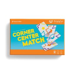 Corner Center Match by SimplyFun is a fast-paced shape and matching game for ages 7 and up Game Corner, Games Adults, Best Family Board Games, Brain Game, Math Stem, 7 Up, Think Fast, Family Board Games, The Game Is Over