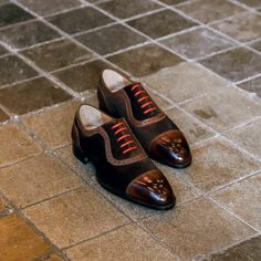 The Half Brogue Oxford Dress Shoes in Dark Cafe Brown on Storenvy Dark Cafe, Quality Leather Boots, Custom Design Shoes, Handmade Leather Shoes, Oxford Dress Shoes, Oxford Dress, Elegant Shoes, Shoes Shop, Mens Casual Outfits