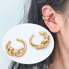 ★ High quality real gold plated brass earring clips, color not easily tarnish, lead nickel free ★ Size: 16x18x7mm approx. Quantity: 10pcs Color: gold  Material: gold plated brass  ❤ More gold plated brass items here: ❤ https://www.etsy.com/shop/Nbeads?search_query=GB ❤ More metal findings(brass, silver, alloy etc.) here: ❤ https://www.etsy.com/shop/Nbeads?section_id=6656259 NOTE: the earrings do NOT come with earring backs, you could purchase the earring backs separately here: www.etsy.com/shop/Nbeads?search_query=earring+nuts Trendy Gold Pierced Ear Cuff, Trendy Gold Single Ear Cuff, Adjustable Gold Pierced Ear Cuff, Adjustable Gold Brass Ear Cuff, Trendy Clip-on Ear Cuff For Gift, Trendy Clip-on Ear Cuff As Gift, Trendy Gold Ear Cuff With Ear Wire, Trendy Gold-plated Ear Cuff, Adjustable Gold Nickel-free Ear Cuff