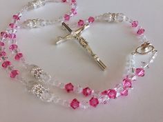 sold individually ,6 mm crystal, make this elegant Rosaries a must have in any Catholic Home,. Is complete with 5 decades of 10 beads each,..Perfect gift for someone special..comes in a nice gift box. Please specify color, when orderingthis is authentic Crystal..Each rosary is 18" around and 16" long from to to bottom. Crucifix is 3" tall and 1.5" wide. Clear Beaded Crystals For Gift, Faceted Crystal Gift, Faceted Crystals As Gifts, Gift Jewelry With 8mm Crystal Beads, Faceted Round Beads Crystals For Gift, Round Faceted Beads Crystals For Gifts, Gift Faceted Round Beads Crystals, Gift Crystal Necklaces With Round Beads, Silver Crystals 8mm Beads For Gift