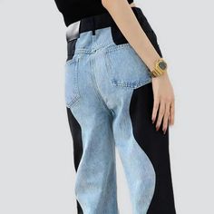 Elevate your summer trendy game with our wide-leg high-waist jeans from the 2023 Summer Collection. These jeans are the perfect blend of fashion and comfort, with a mix of fabrics that will make you stand out in any crowd.Distinctive Features: Fashion Forward: These jeans are designed to keep you ahead of the fashion curve, with a flair that is both vogue and timeless. Mixed Fabrics: Our jeans are made with a mix of high-quality fabrics, ensuring a relaxed and stylish fit. Wide-Leg Design: The w Jeans For Ladies, Trendy Games, Leg Design, Waist Jeans, Mixing Fabrics, Casual Fits, Summer Wardrobe, High Waist Jeans, Summer Collection