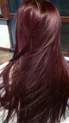 Soft Burgundy Hair, Deep Wine Red Hair, Brown Cherry Hair, Dyed Asian Hair, Cherry Brown Hair Color, Deep Cherry Red Hair, Deep Burgundy Hair Color, Deep Burgundy Hair, Cherry Brown Hair