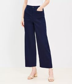 Palmer Wide Leg Crop Pants in Linen Blend Relaxed Fit Mid-rise Bottoms With Side Pockets, Solid Bottoms With Pockets And Straight Fit, Straight Fit Solid Bottoms With Pockets, Solid Straight Fit Bottoms With Pockets, Relaxed Fit Mid-rise Wide Leg Pants With Hip Pockets, Chic High-rise Pants With Welt Pockets, Chic High Rise Pants With Welt Pockets, Cotton Bottoms With Pockets And Straight Fit, Cotton Bottoms With Pockets In Straight Fit