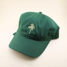 Palm Tree Dad Hat | Freshwater Casual Beach Baseball Cap One Size, Cotton Beach Baseball Cap, Cotton Baseball Cap For Beach, Trendy Beach Baseball Cap With Curved Brim, Trendy Baseball Cap For Beach With Curved Brim, Trendy Baseball Cap For Beach Season, Trendy Beach Dad Hat, Trendy Cotton Baseball Cap For Vacation, Trendy Beach Baseball Cap