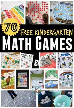 the top ten free printable math games for kids to practice their number recognition skills