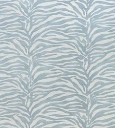 a blue and white zebra print fabric