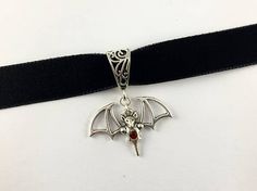 Black Velvet Choker with Bat Charm Bat Choker Bat Jewelry Bat Choker, Gothic Necklaces, Bat Jewelry, Gothic Choker, Jewelry Goth, Gothic Jewellery, Goth Choker, Headpiece Accessories, Beautiful Chokers