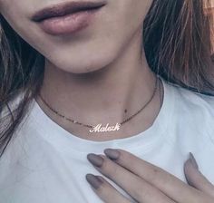 Give your custom jewelry collection a major upgrade!  With this super cute Personalized Necklace, accessorizing will never be the same. This 14K Gold-Plated Custom Name Necklace is the perfect unique handmade gift for any occasion for e.g : as a  Bridesmaid Necklace/ Baby Name Necklace/ Birthday gift/ Valentine's day/ Mother's day gift or friendship Jewelry. Shower-safe, never rusts ✨Comes in a gorgeous velvet jewelry box ✨14k Gold Plated/ Silver/ Rose Gold Plated ✨40cm (choker length), 43cm , 5 Custom Necklaces, Name Necklace Gold, Diamond Bar Necklace, Womens Chokers, Friendship Jewelry, Choker Pendant, Nameplate Necklace, Gold Name Necklace, Custom Name Necklace