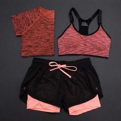 quick dry yoga set tees sports bra shorts Sporty Moisture-wicking Summer Sets, Summer Sports Sets With Moisture-wicking, Black Gym Sets For Summer, Sporty Summer Gym Sets, Pink Breathable Athletic Shorts For Gym, Sporty Gym Sets For Summer, Casual High Stretch Sports Sets, Sporty Breathable Athletic Shorts For Gym, Sporty Gym Athletic Shorts With Breathable Fabric