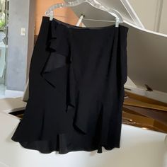 City Chic Black Skirt Size Medium/18, Brand New With Tags, Super Cute Frill At The Front, Fully Lined Beautiful Skirt. Elegant Flowy Skort For Night Out, Elegant Skirted Skort For Night Out, Elegant Ruffled Flowy Skort, Formal Black Flowy Mini Skirt, Ruffled Pencil Skirt For Evening, Evening Ruffled Pencil Skirt, Black Flowy Pencil Skirt For Night Out, Elegant Black Asymmetrical Mini Skirt, Elegant Black Pleated Skort